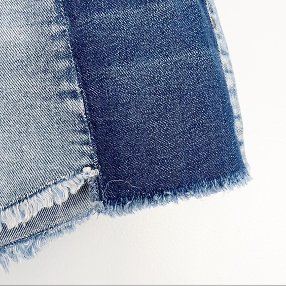 WILLIAM RAST Colorblock highrise denim shorts Sz26 - Picture 6 of 11
